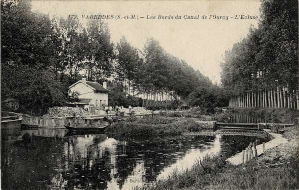 173. VARREDDES (S.-et-M.) – Les Bords du Canal de l'Ourcq - L'Ecluse